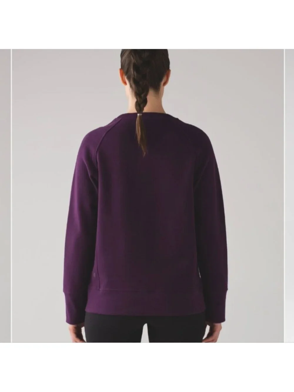 Lululemon Back To It Crew Darkest Magenta